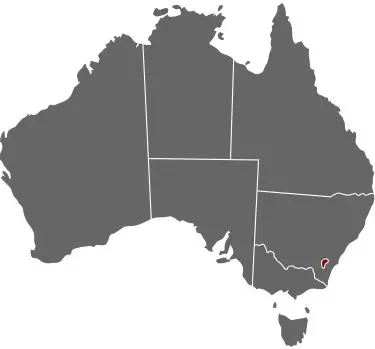 ACT map highlighting Central Apartment Group conference venue in Canberra