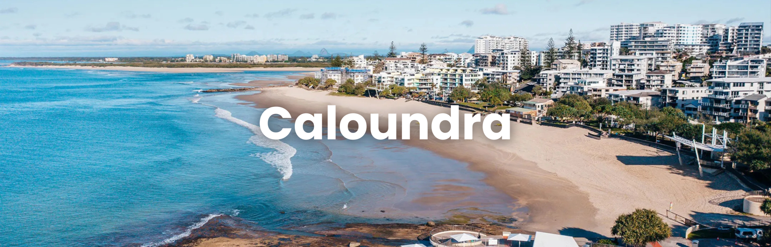 Beachfront cityscape of Caloundra with ocean views, ideal backdrop for the Caloundra Conference.